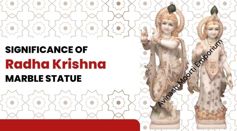 radha krishna Marble Statue