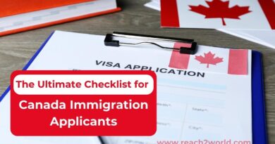 Checklist for Canada Immigration