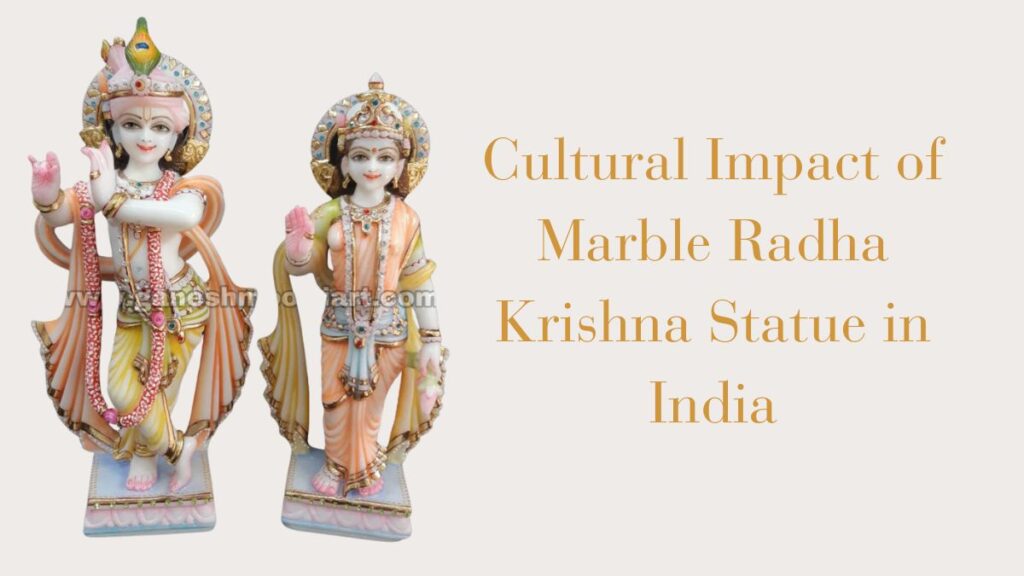 Marble Radha Krishna statues
