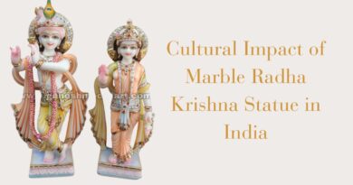 Marble Radha Krishna statues