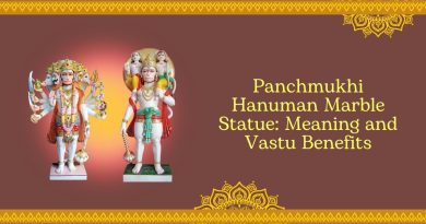 Hanuman marble statue From India