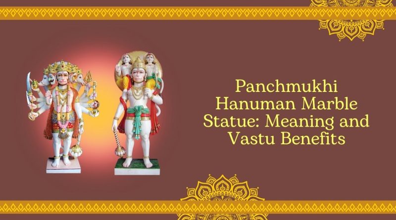 Hanuman marble statue From India