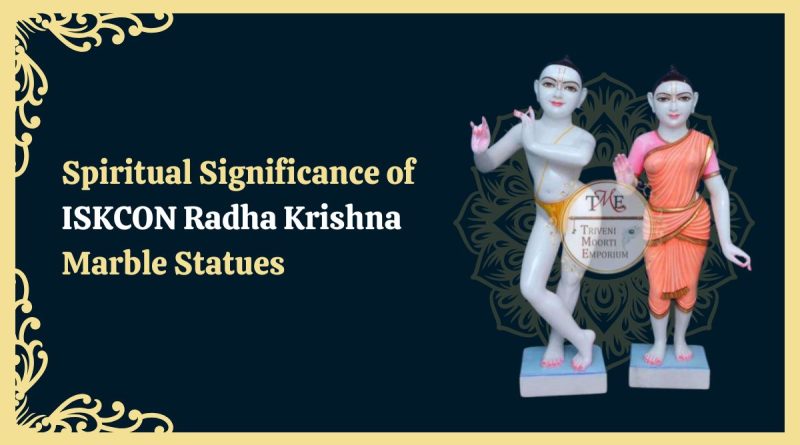 iskcon radha krishna marble statue