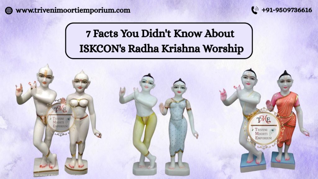 Isckon radha krishna marble moorti
