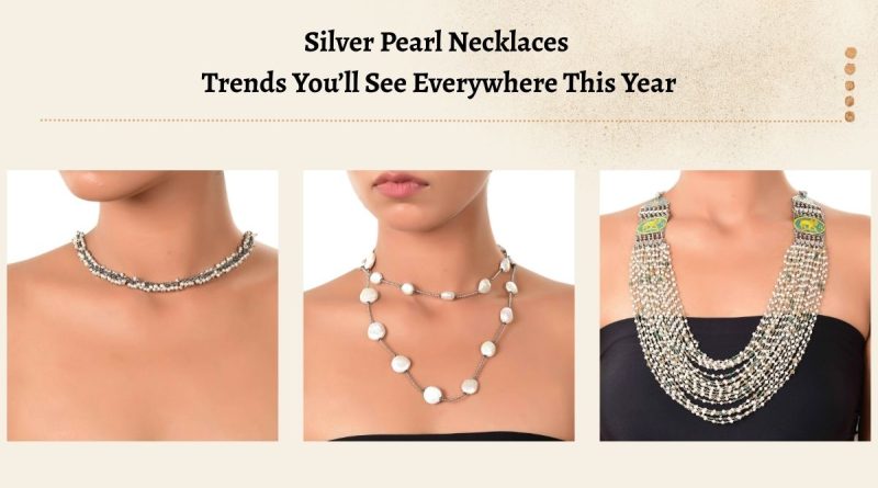 Silver Pearl Necklaces