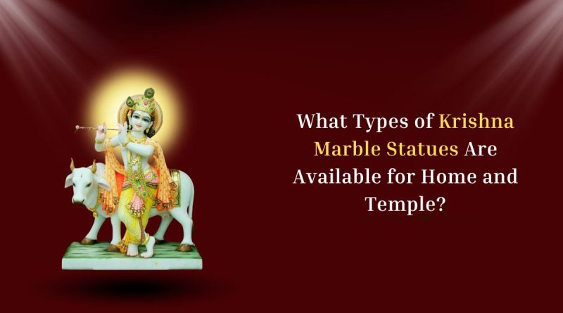 krishna marble statue