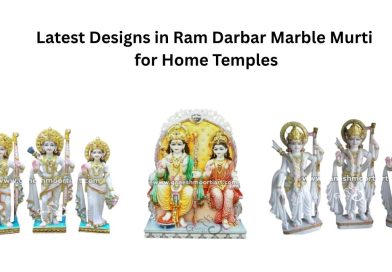 Latest Designs in Ram Darbar Marble Murti for Home Temples