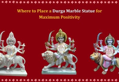 Durga Marble Statue
