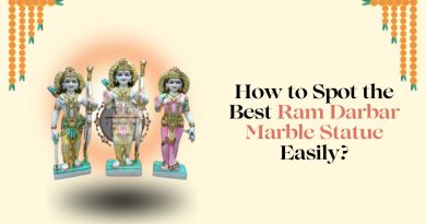 High-quality Ram Darbar marble murti with detailed craftsmanship