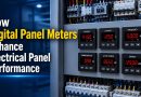 Digital Panel Meter for Electrical Panel showing voltage, current, frequency, power factor, and energy readings to enhance electrical panel performance.