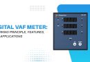 Digital VAF Meter showing voltage, current, and frequency measurements