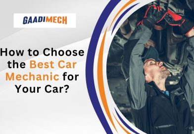 Best car mechanic inspecting and repairing a vehicle at a professional car workshop.