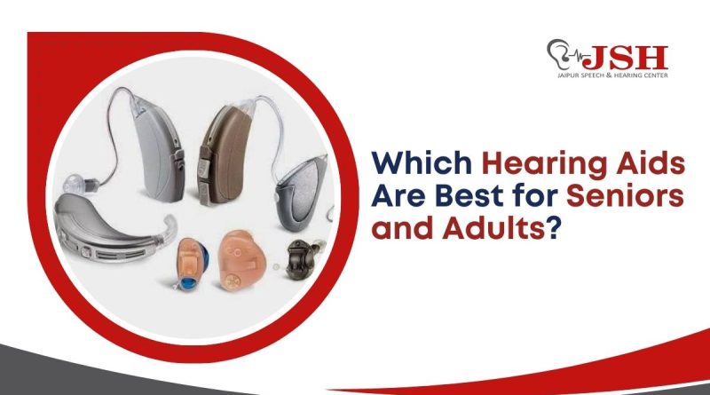 Senior and adult using advanced digital hearing aids for improved sound clarity and comfortable everyday hearing in Jaipur.