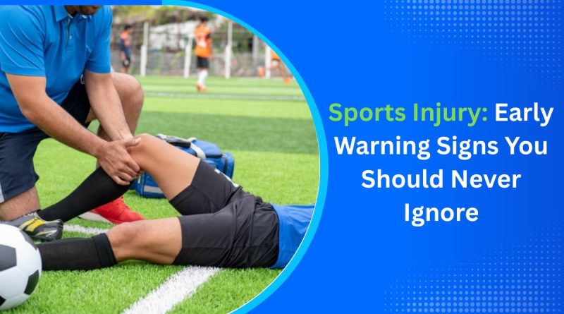 Sports Injury: Early Warning Signs You Should Never Ignore – Athlete receiving knee treatment on a football field