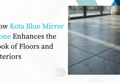 Kota Blue Mirror Stone flooring enhancing the look of modern interiors