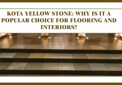 Kota Yellow Stone flooring used for stairs and interior applications