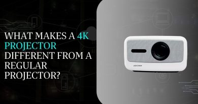 4K projector displaying advanced home entertainment technology