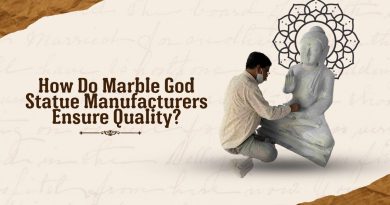 Marble god statue crafted by skilled marble statue manufacturers.