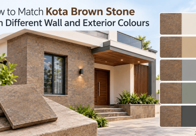 How to Match Kota Brown Stone with Different Wall and Exterior Colours