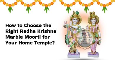 Radha Krishna marble idol